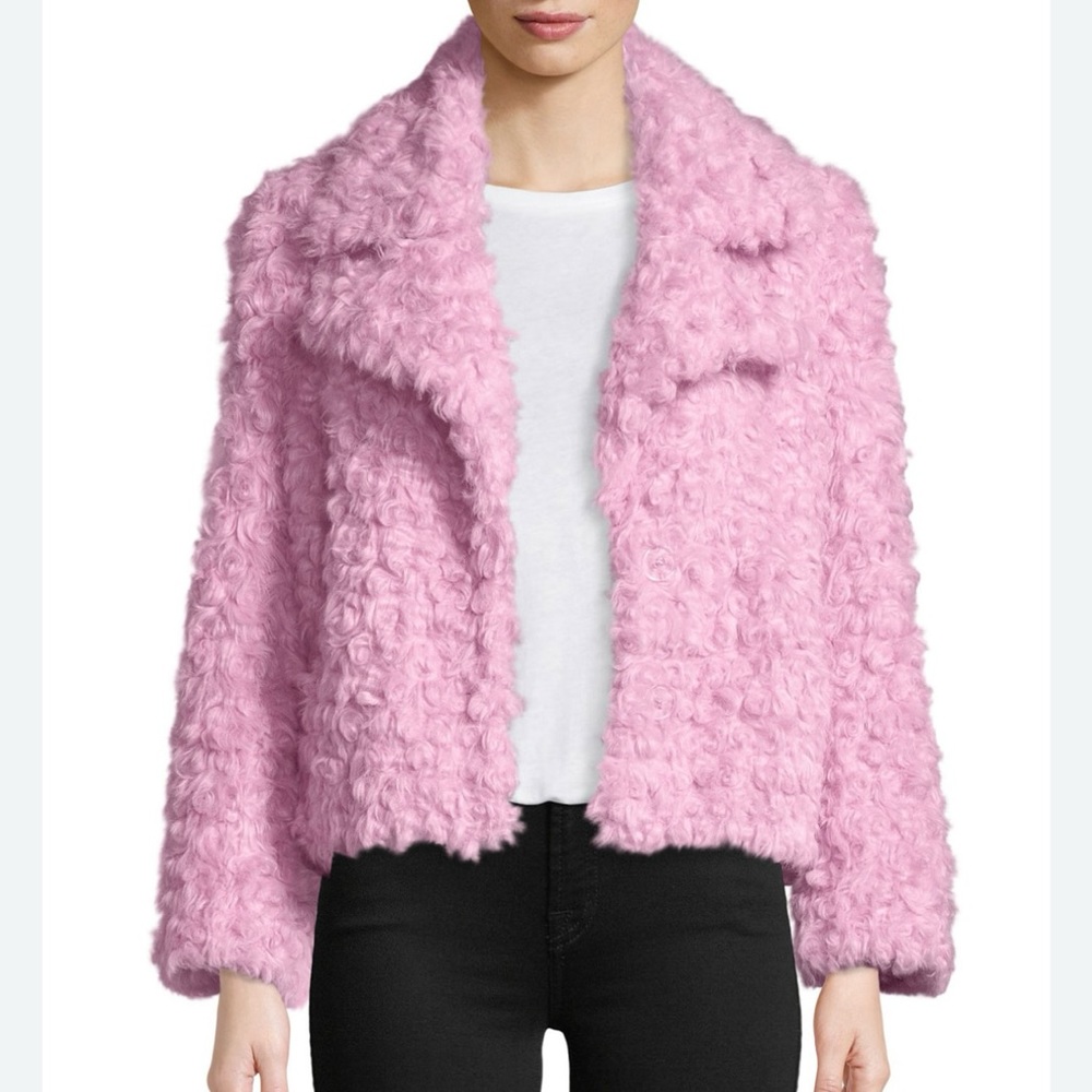 NWT Cinq a Sept Georgia Faux Shearling Jacket - Large